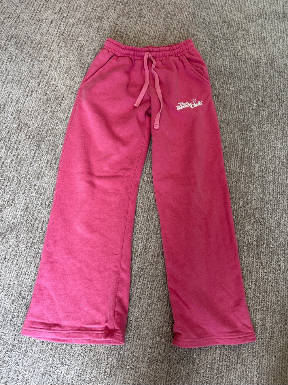 The Beach Club Pink Drawstring Sweatpants - medium